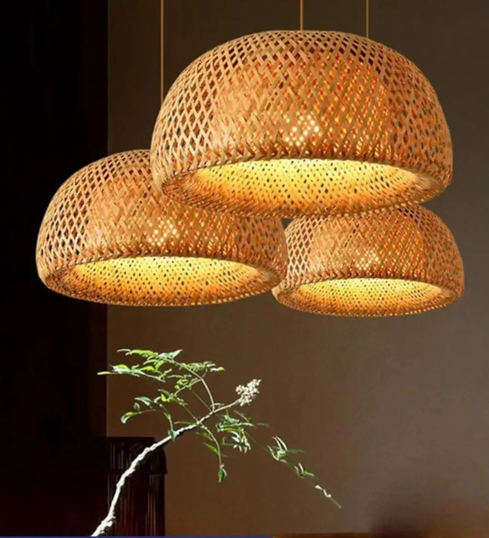 Bamboo Handwoven Pendent Hanging Light