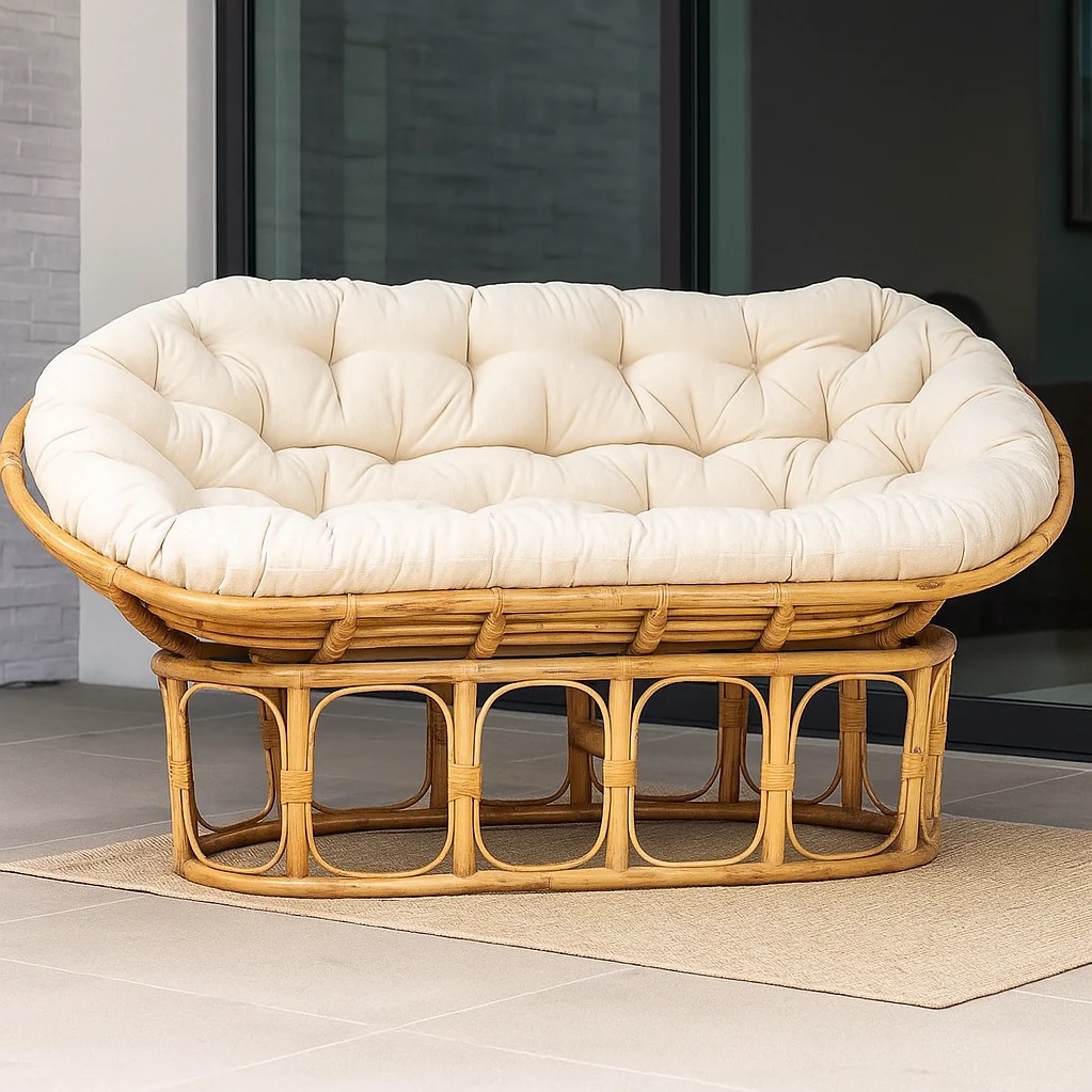 Cane Mamasan & Papasan Sofa Set