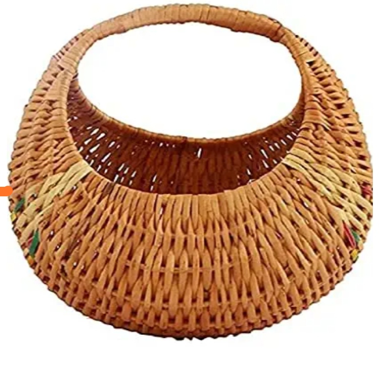 Bamboo Willow Moon Basket